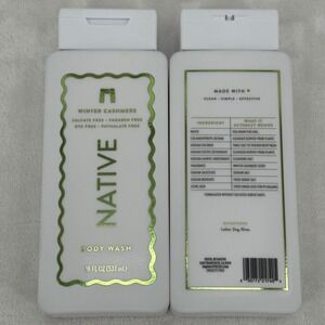Native Limited Edition Seasonal Winter Cashmere Body Wash Set of 2 (18oz each)
